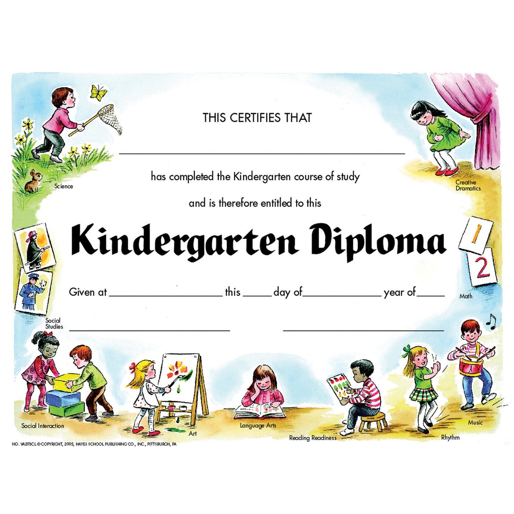 Kindergarten Diplomas Pack of 30