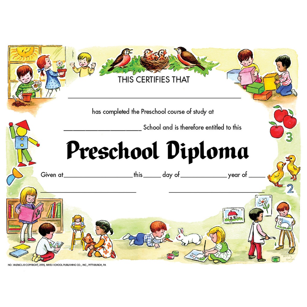 Preschool Diplomas Pack of 30