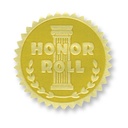 Honor Roll Gold Foil Embossed Seals