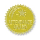 Attendance Award Gold Foil Embossed Seals