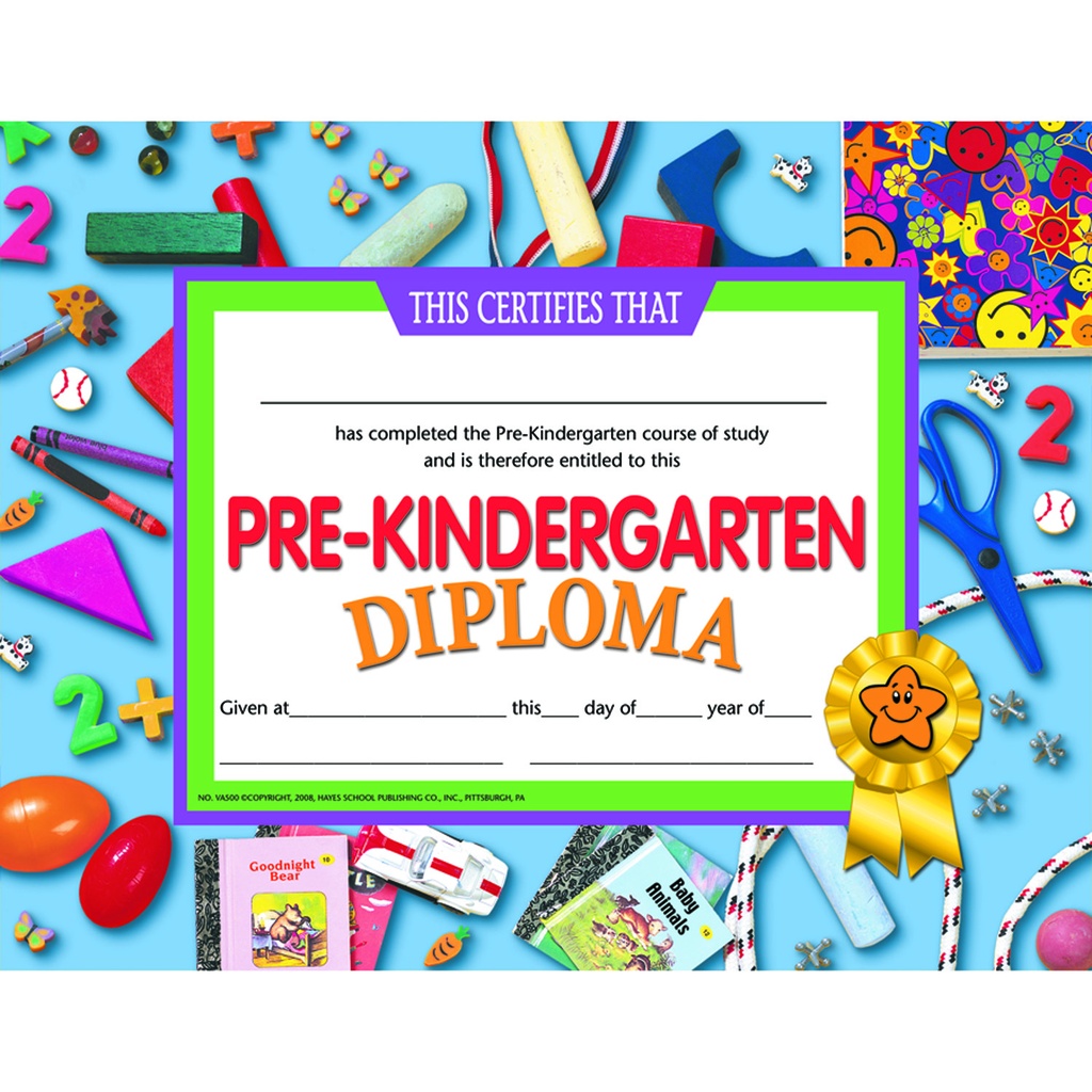 Pre-Kindergarten Diplomas Pack of 30