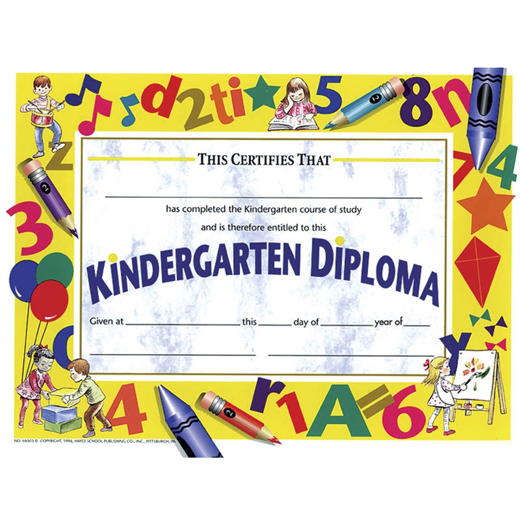 Kindergarten Diplomas Pack of 30