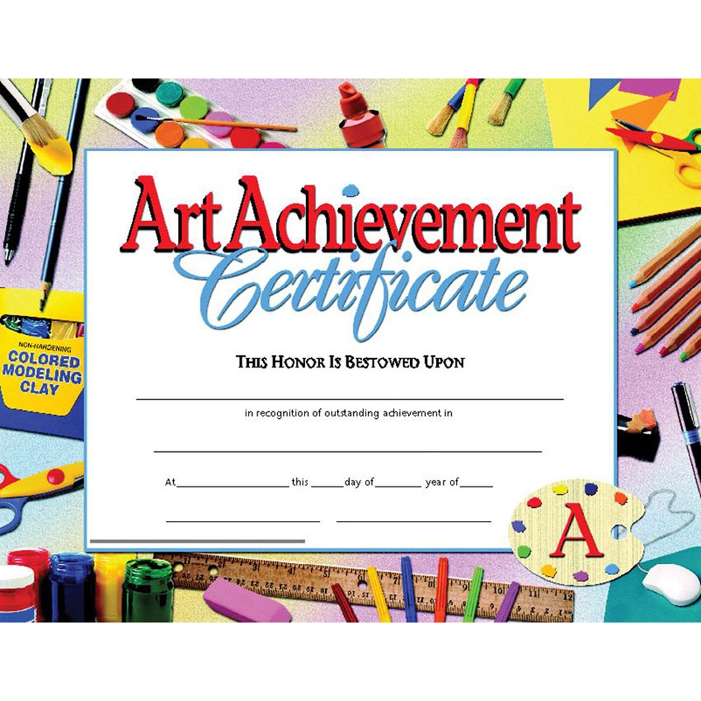 Art Achievement Certificate