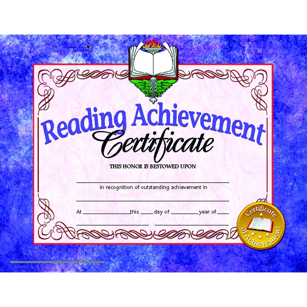 Reading Achievement Certificates Pack of 30