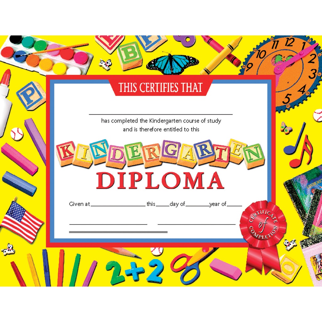 Kindergarten Diplomas Pack of 30