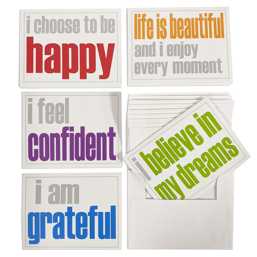 Confidence Booster Note Cards with Envelope Set