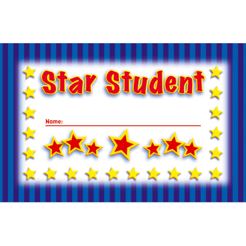 Star Student Punch Cards Pack of 36