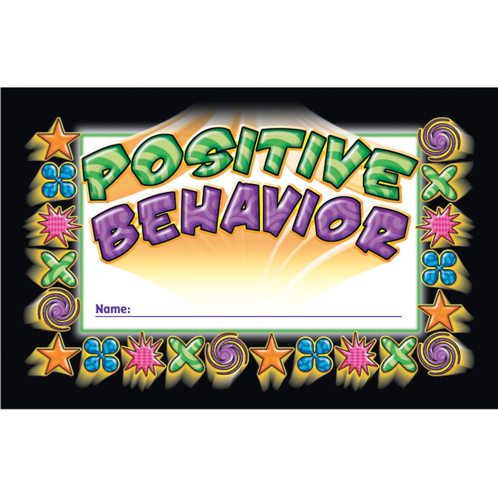 Positive Behavior Punch Cards Pack of 36