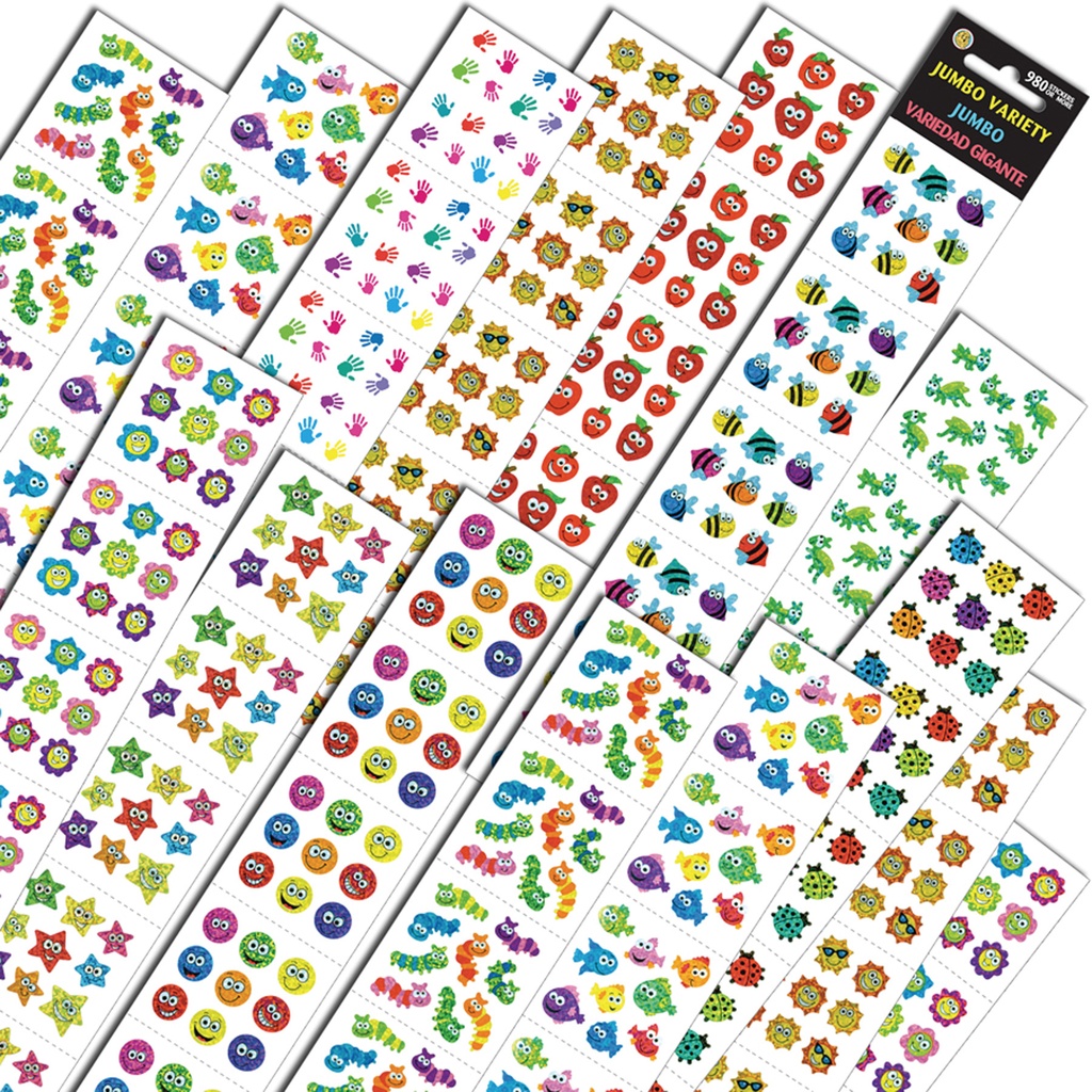 Jumbo Variety Assortment Sticker Pack 