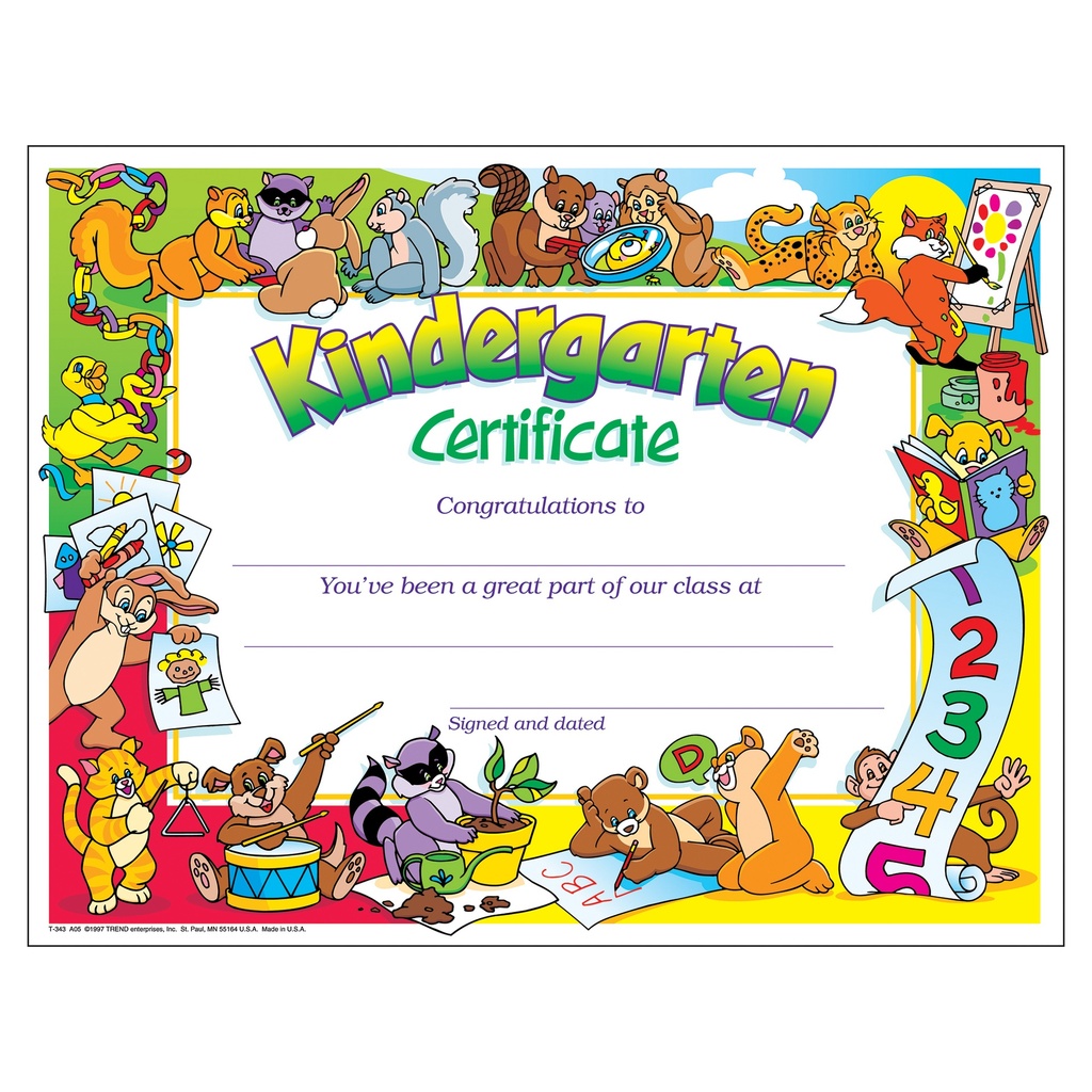 Kindergarten Certificate 30 ct