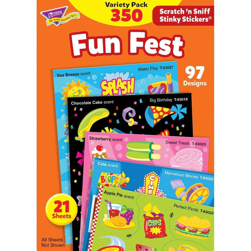 Fun Fest Stinky Stickers® Variety Pack