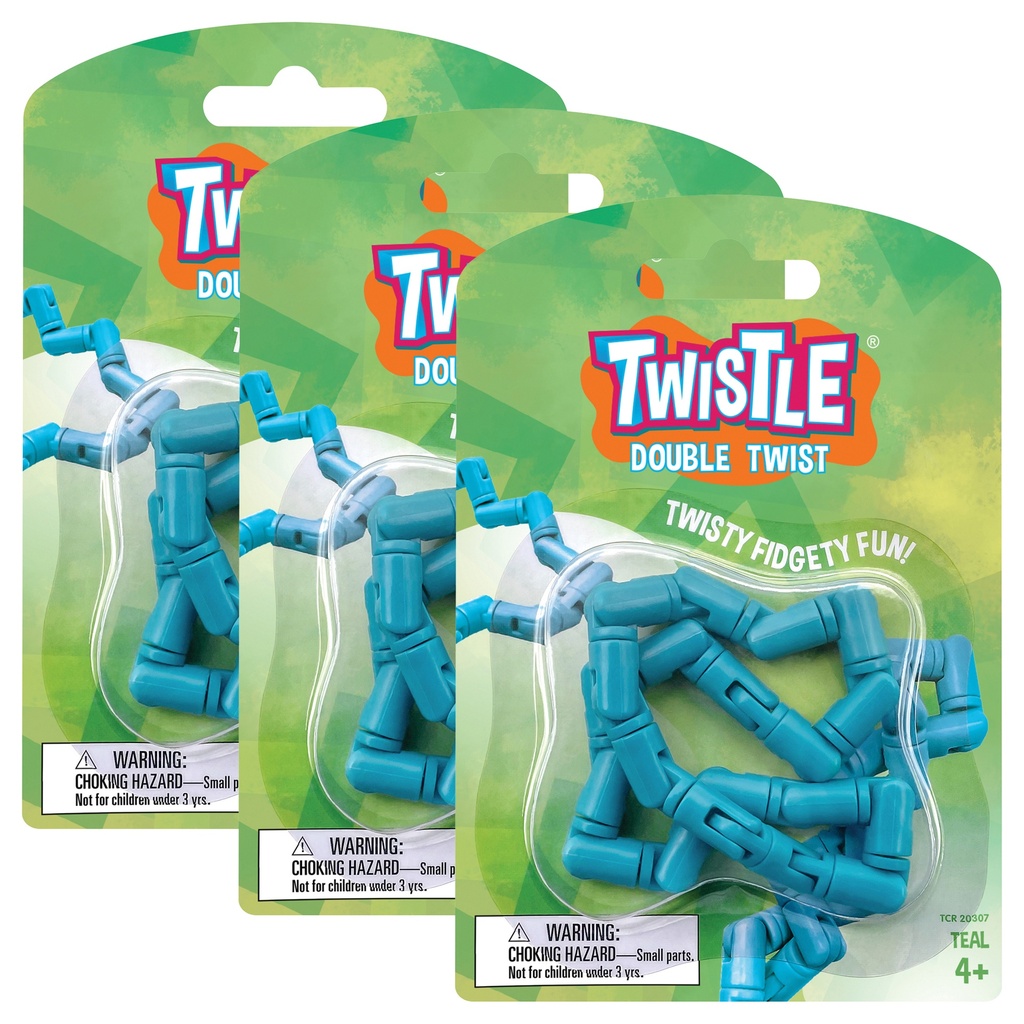 Teal Twistle Double Twist Pack of 3