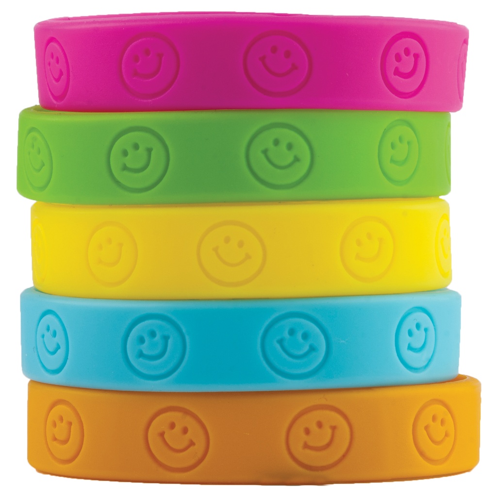 Happy Faces Wristbands Pack of 10