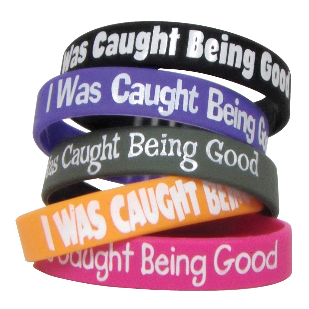 I Was Caught Being Good Wristband Pack of 10