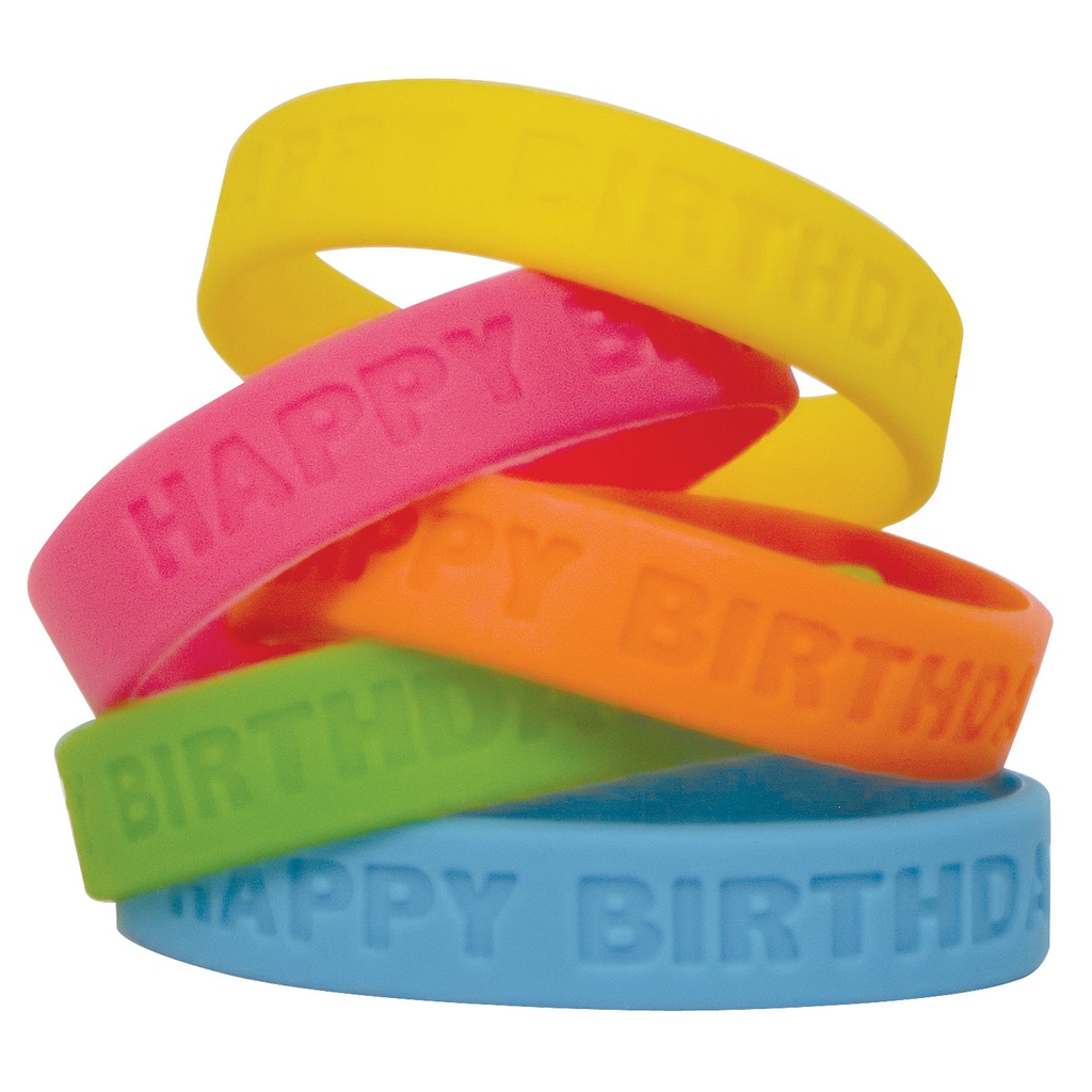 Happy Birthday 2 Wristband Pack of 10