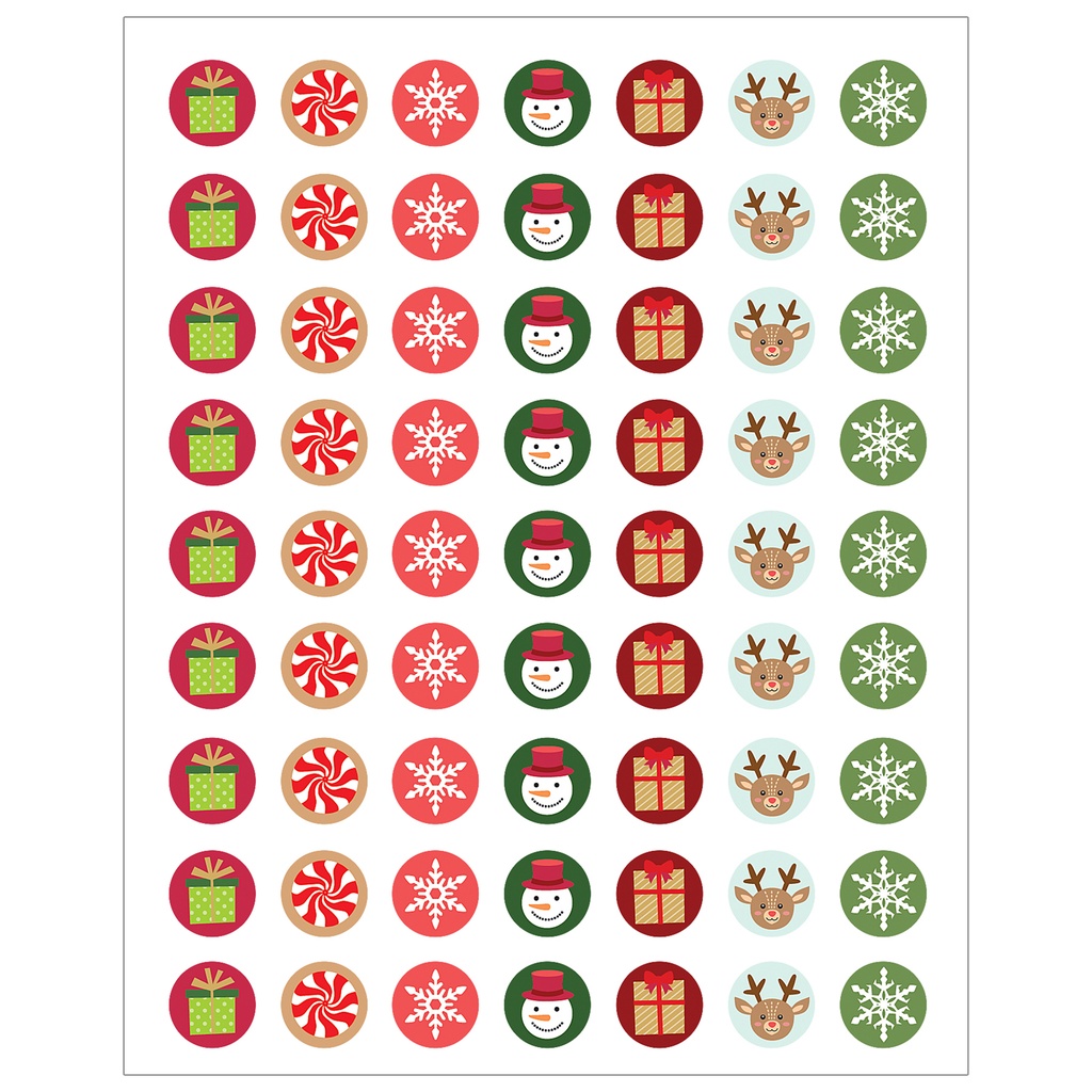 Winter Holiday Mini Stickers