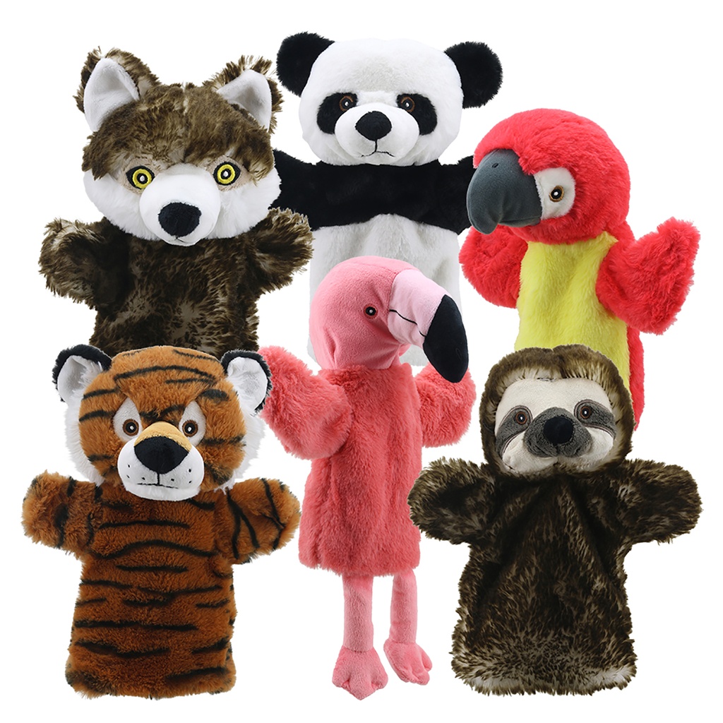 Around the World Animal Puppet Buddies Set of 6