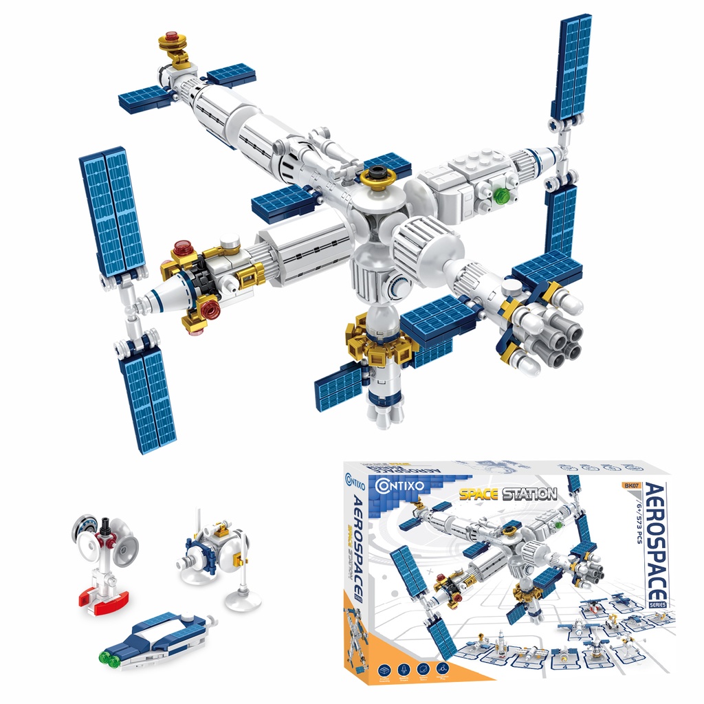 BK07 Aerospace Series Space Station Building Block Set 573 Pieces