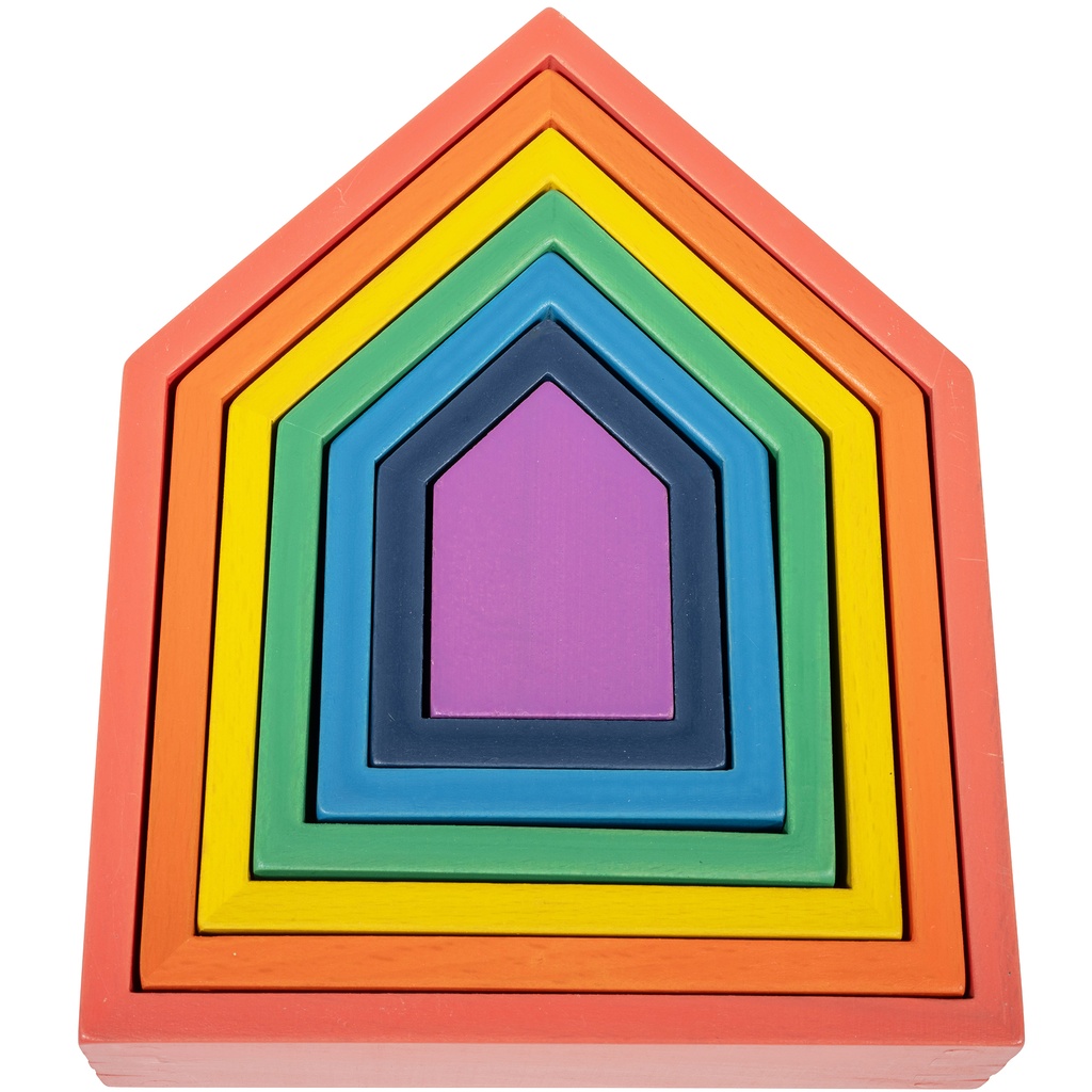 Rainbow Architect Houses Set of 7