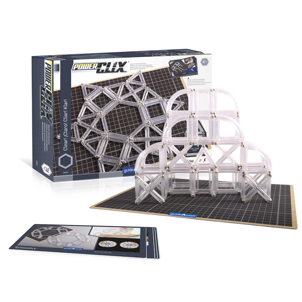 Clear PowerClix® Frames Magnetic Building Set