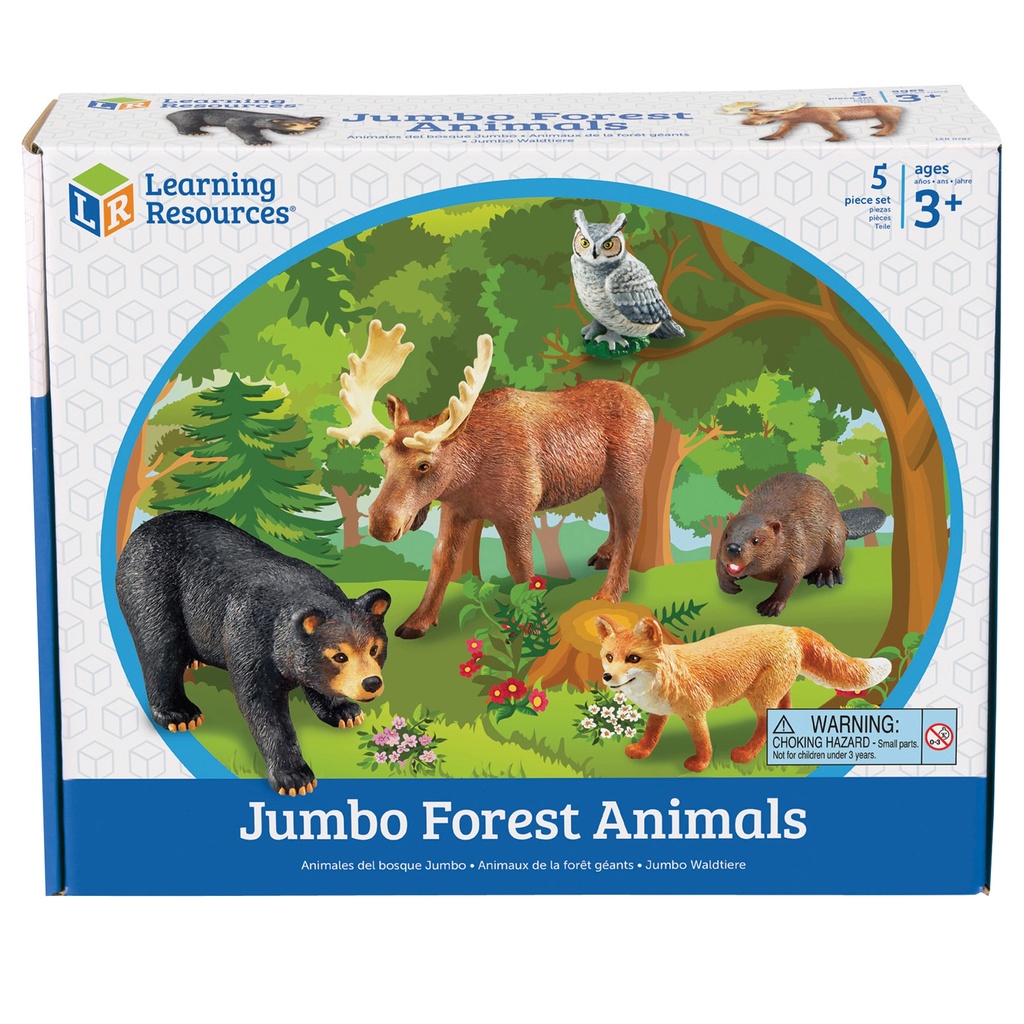 Jumbo Forest Animals Set of 5