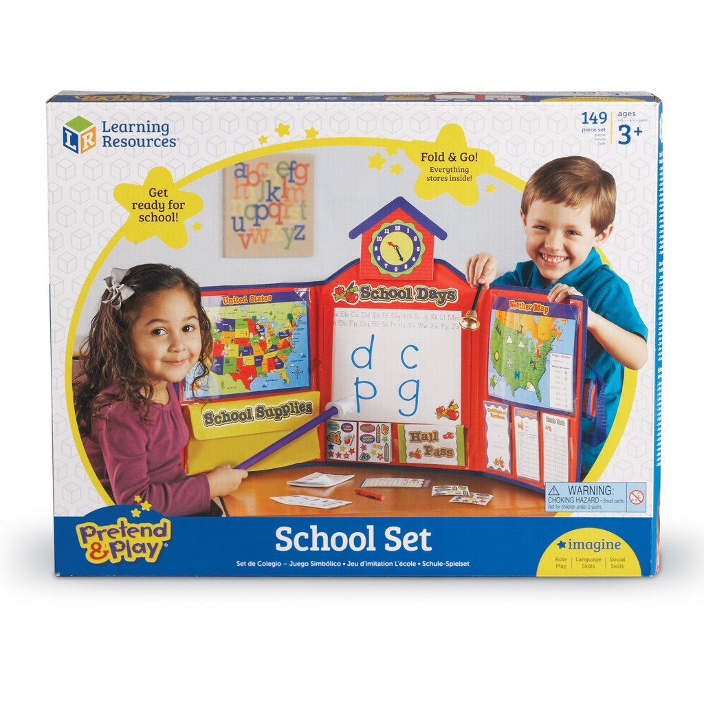 Pretend & Play® School Set with US Map