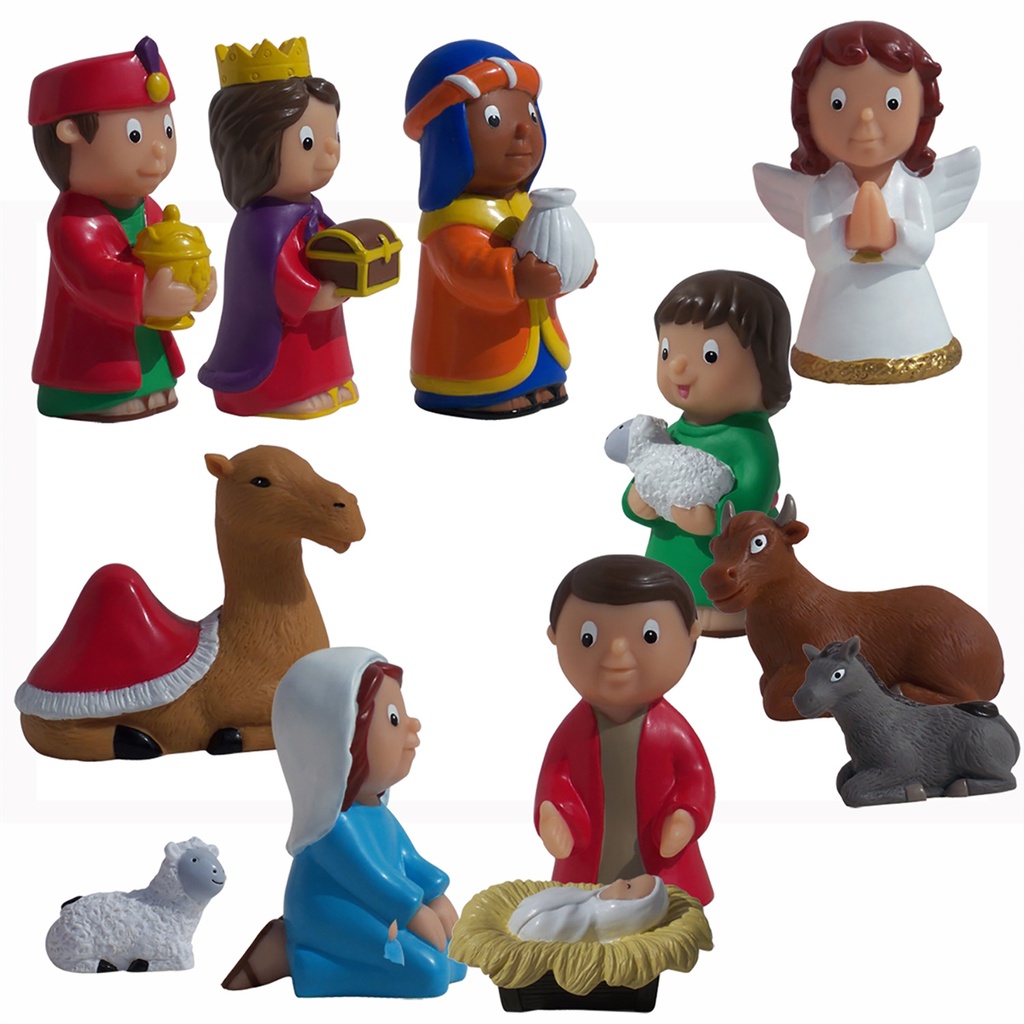 5" Nativity Set 12 Pieces