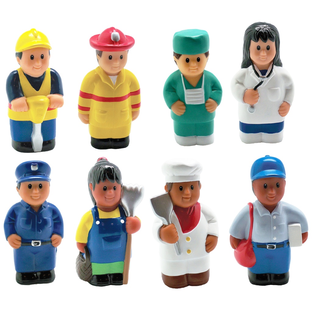 Multicultural Community Helper Figures Set of 8