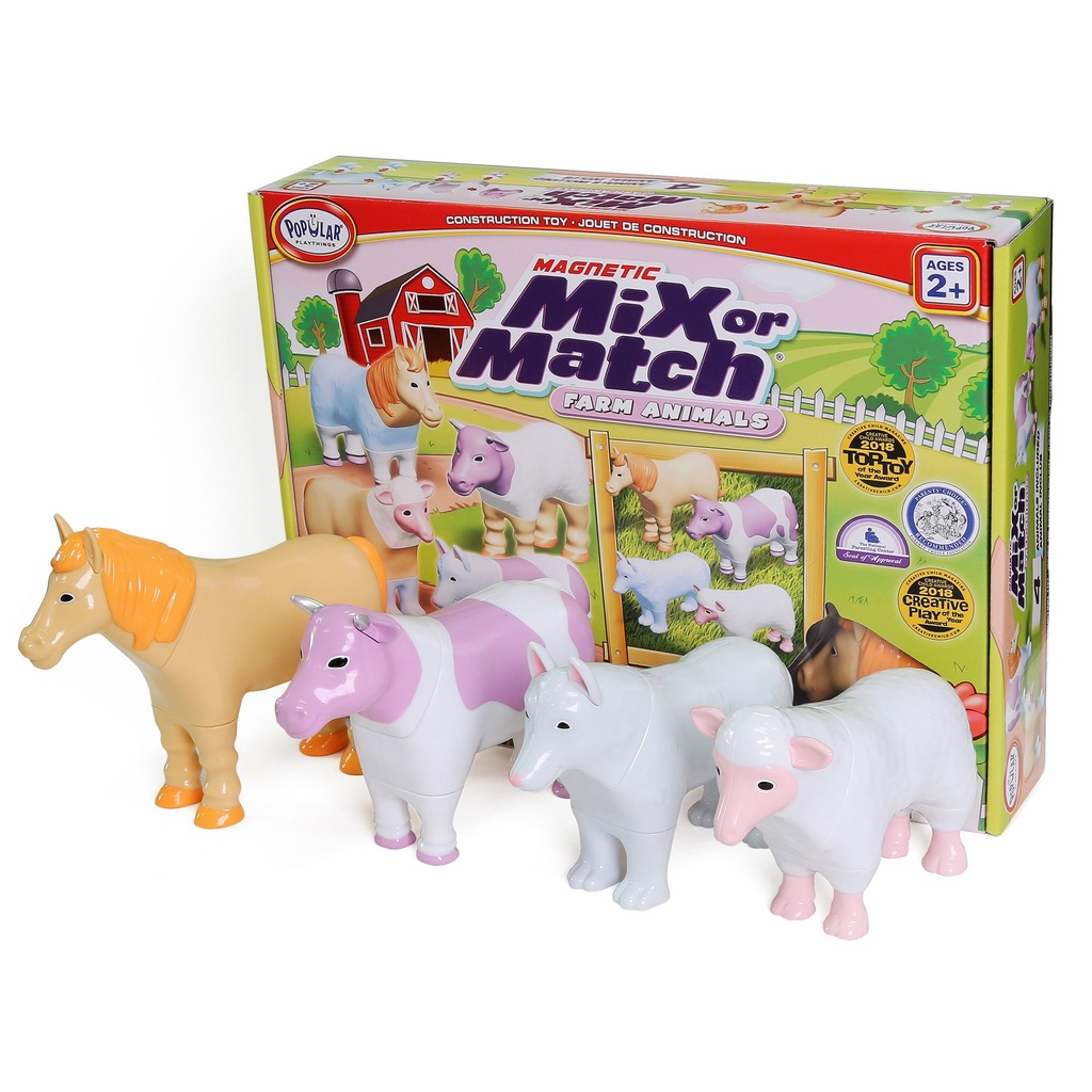 Pastel Farm Animals Magnetic Mix or Match®