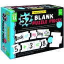 Write-On/Wipe-Off: 52 Blank Puzzle Pieces Manipulatives Grade PK-2