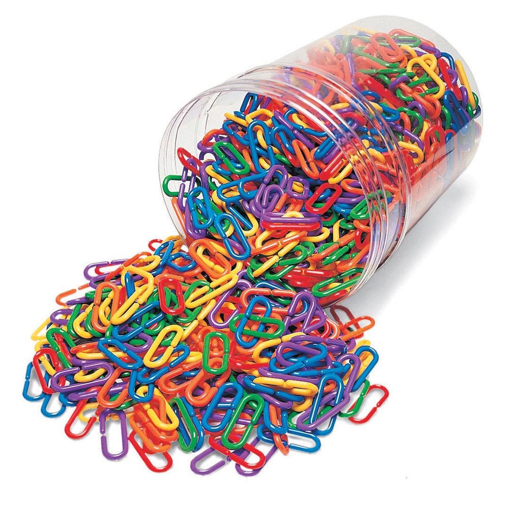 Link 'N' Learn® Rainbow Links in a Bucket Set of 1000