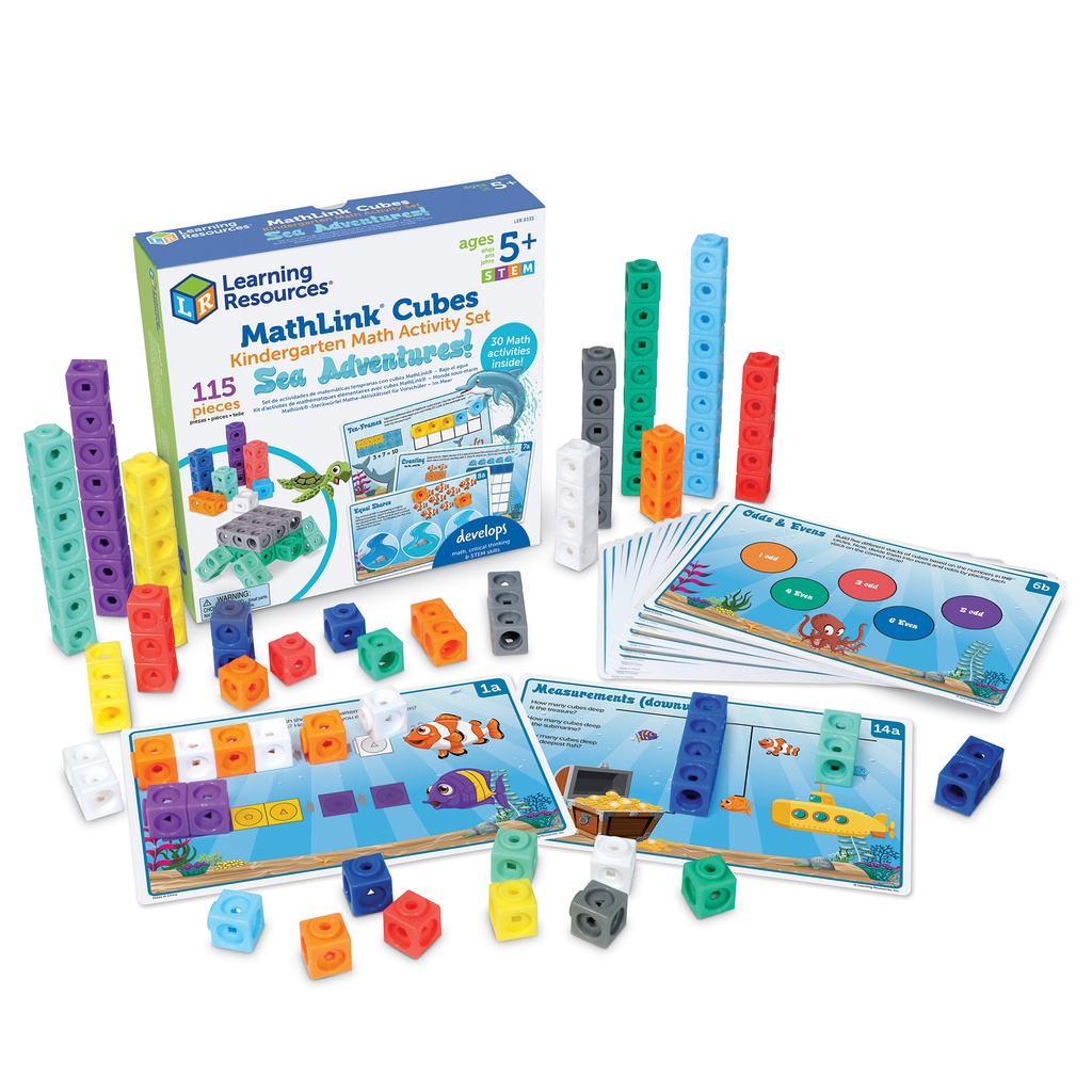 Mathlink® Cubes Kindergarten Math Activity Set: Sea Adventures!