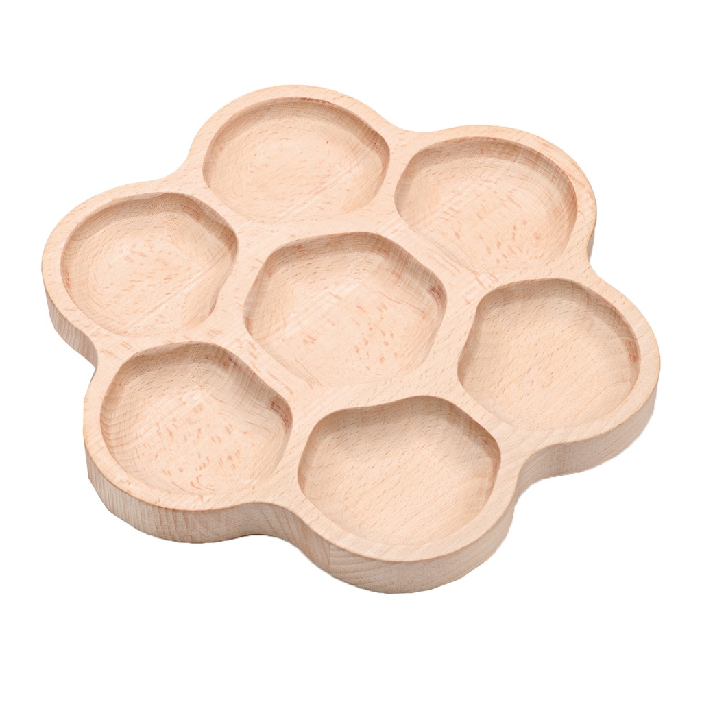 Natural Flower 6-Section Tactile Tray