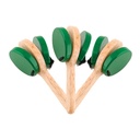 Wooden Castanet Clapper Set of 3