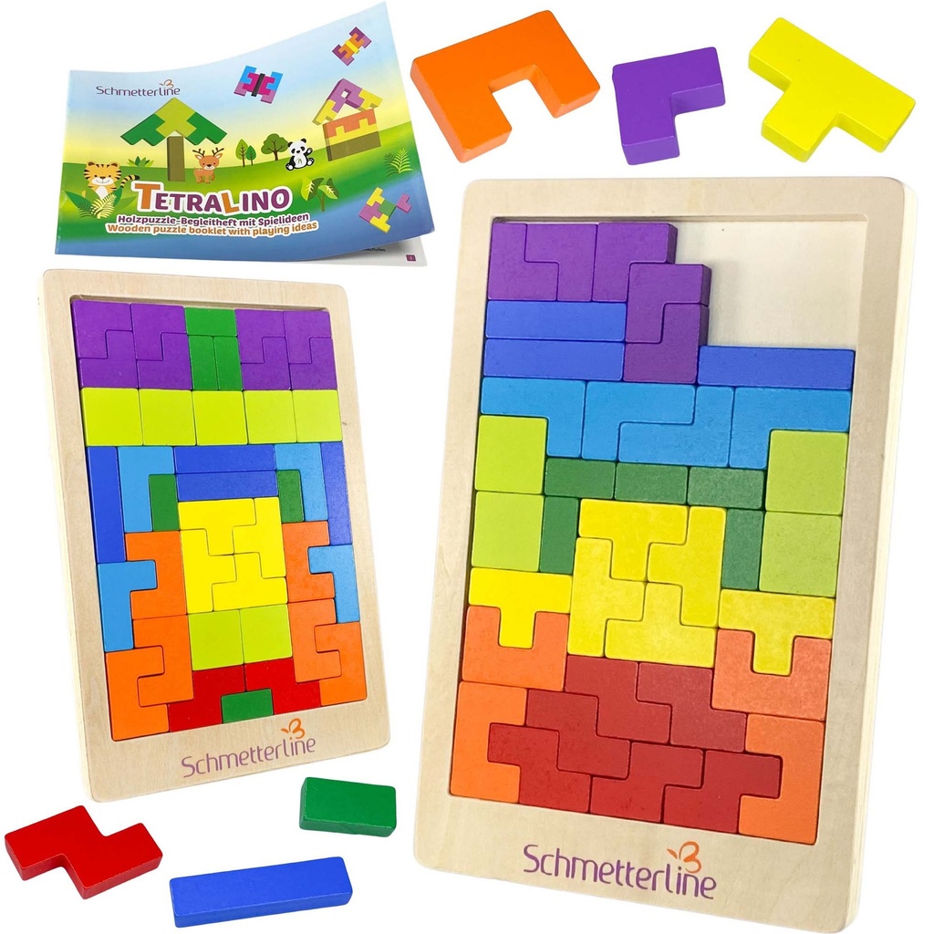 Tetralino Double Premium Wooden Puzzle