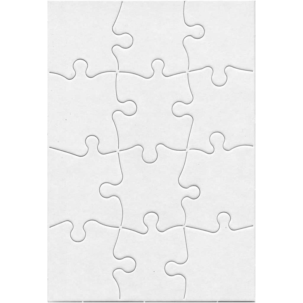 5 1/2" x 8" Rectangle 12 Piece Compoz-A-Puzzle® Pack of 24