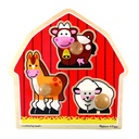 Barnyard Animals Jumbo Knob Puzzle 3 Pieces