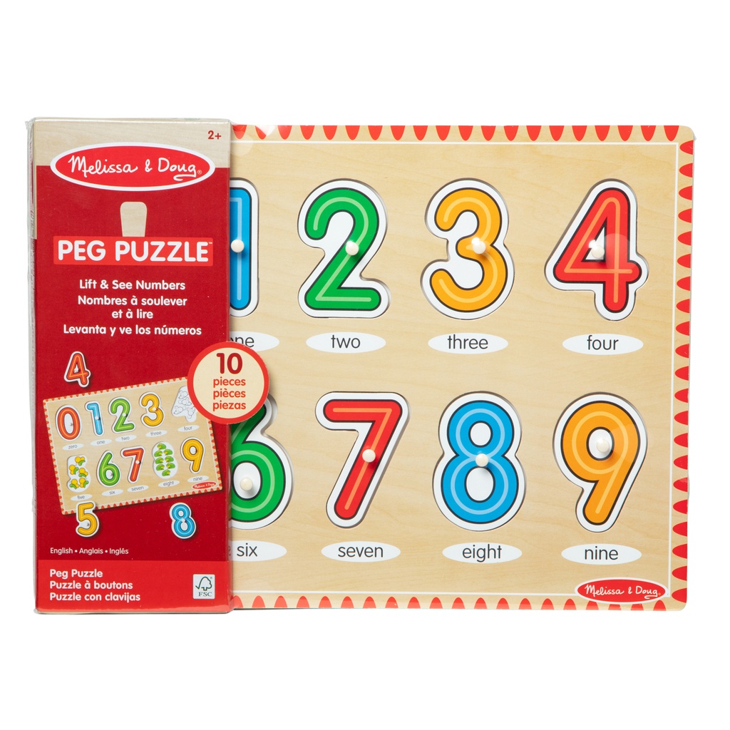 See-Inside Numbers Peg Puzzle