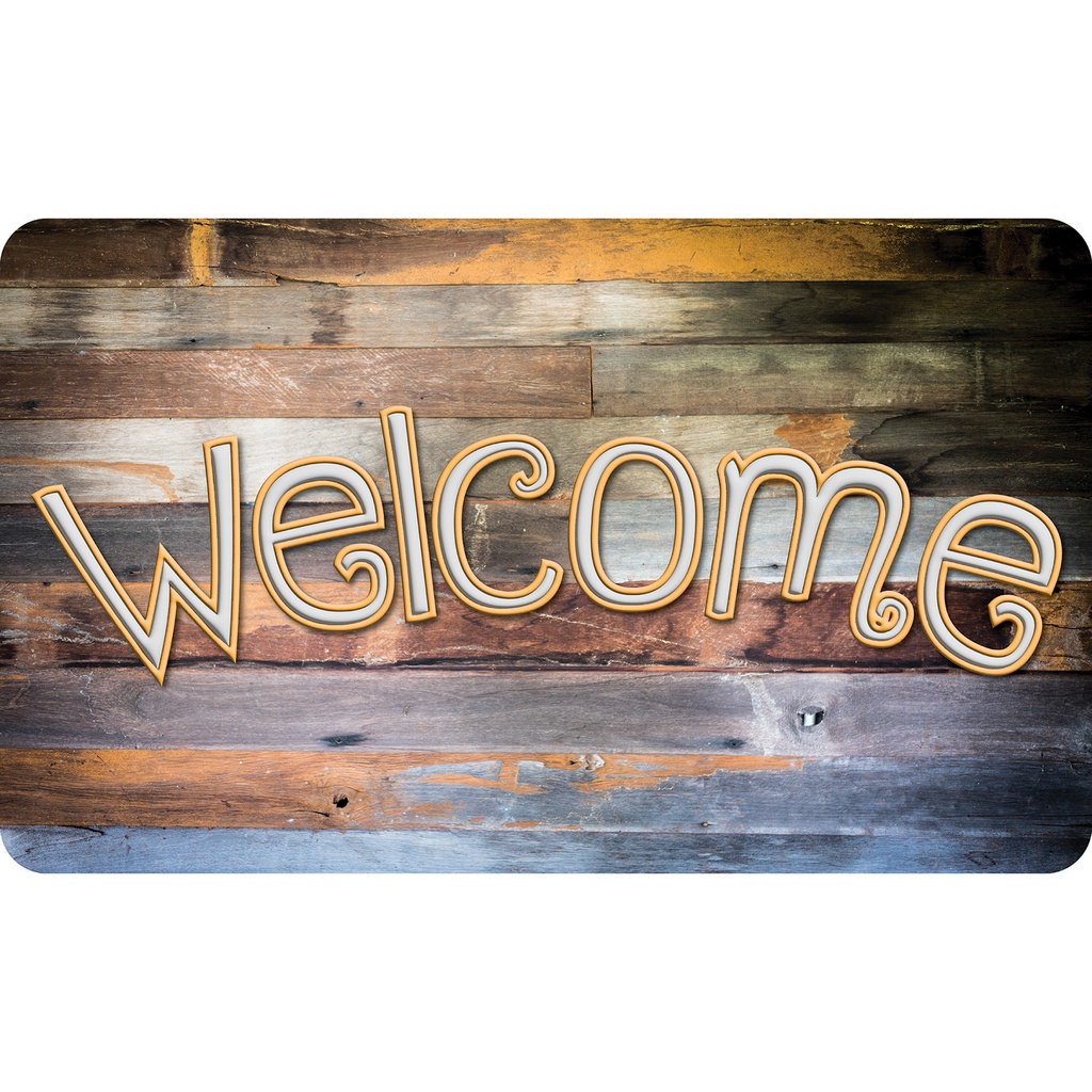 Reclaimed Wood Welcome Mat 18" x 30"