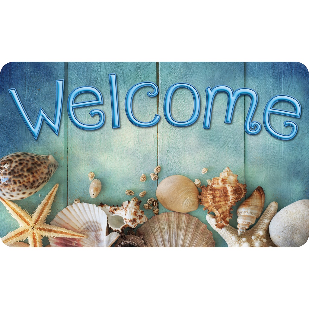 Beach Life Welcome Mat 18" x 30"