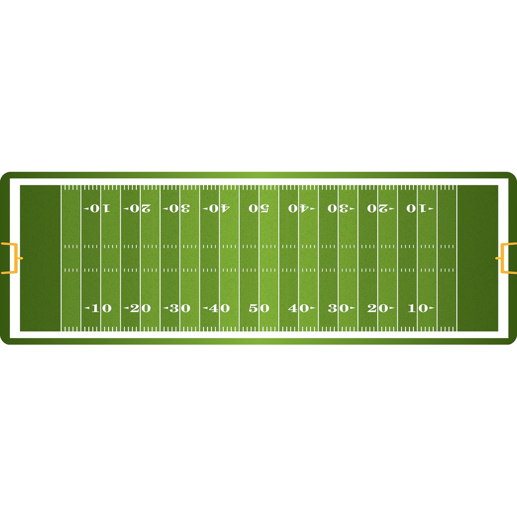 Football Field Mat Runner 15.5" x 47"