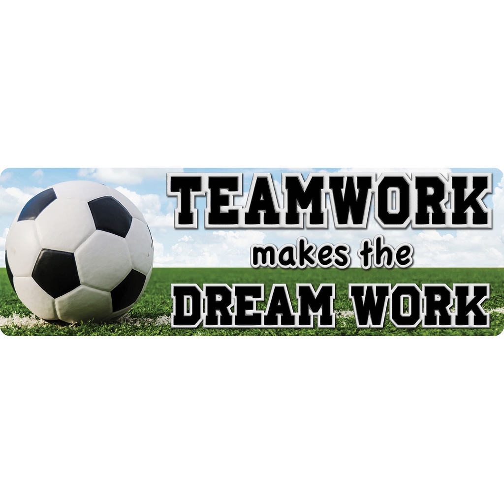 Soccer Teamwork Mat Runner 15.5" x 47"