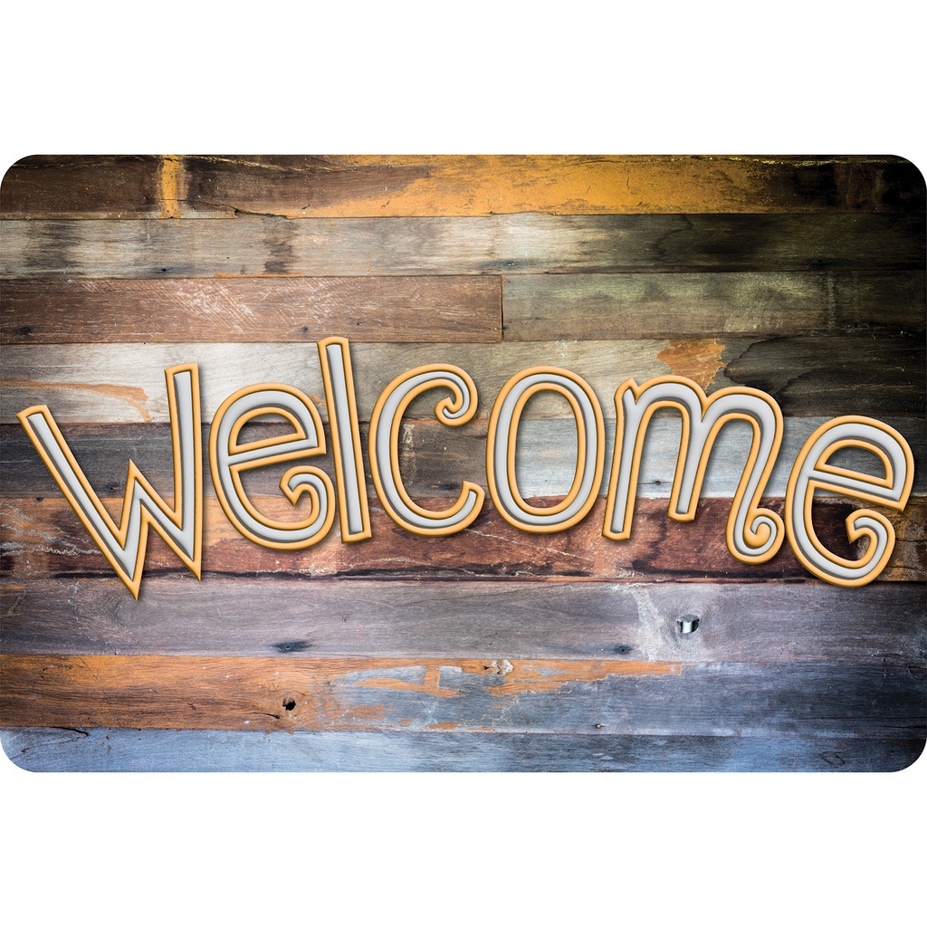 Reclaimed Wood Welcome Mat 15.5" x 23.5"