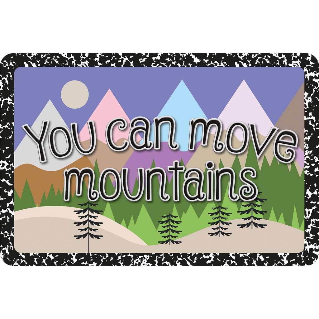 You Can Move Mountains Welcome Mat 15.5" x 23.5"