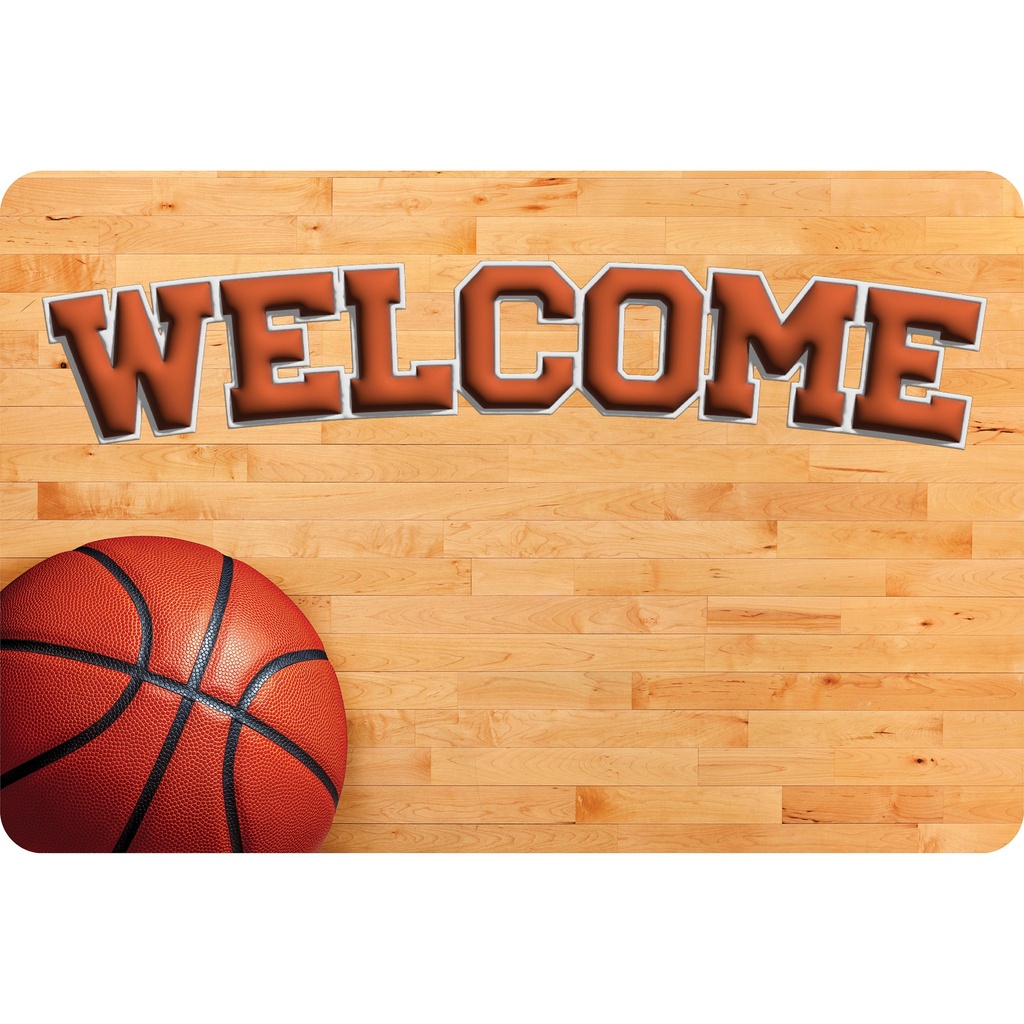 Basketball Welcome Mat 15.5" x 23.5"