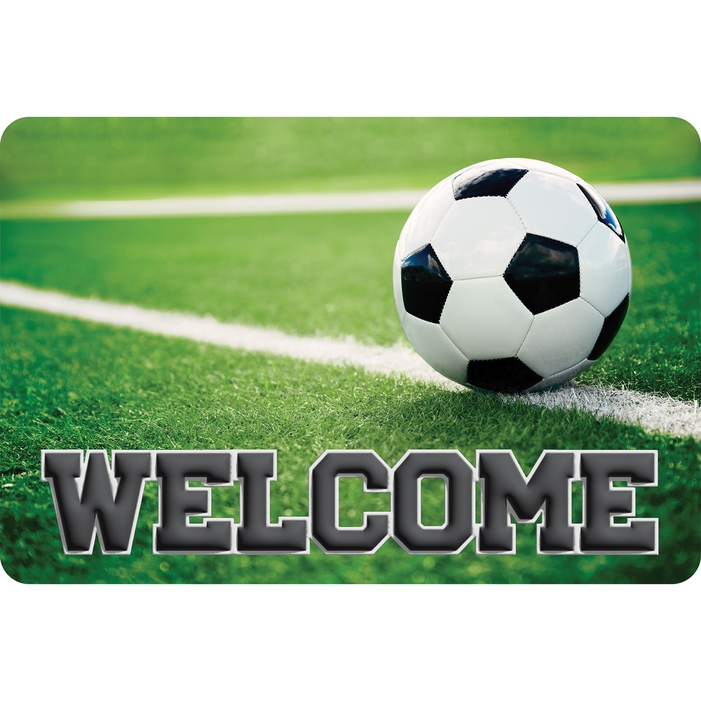 Soccer Ball Welcome Mat 15.5" x 23.5"