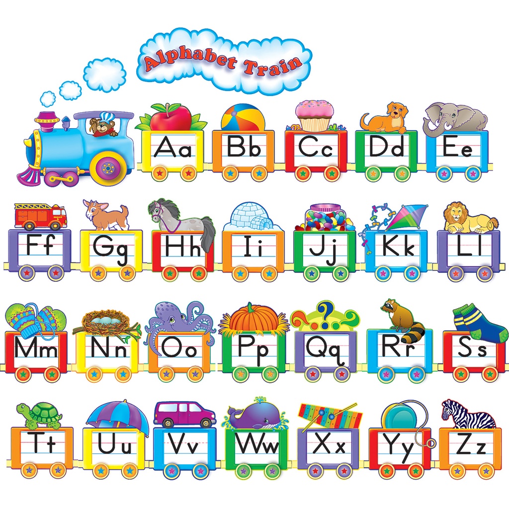 Alphabet Train Bulletin Board Display Set