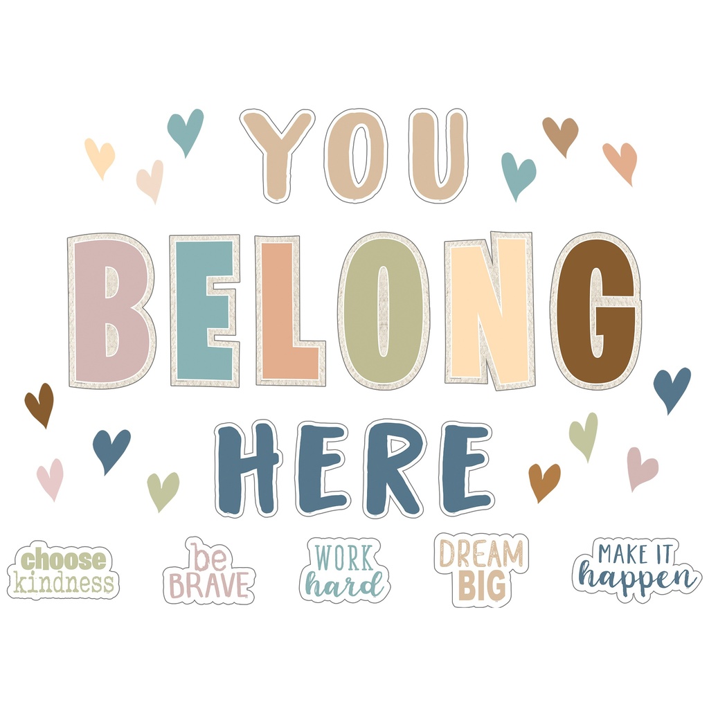 Everyone is Welcome You Belong Here Bulletin Board Set