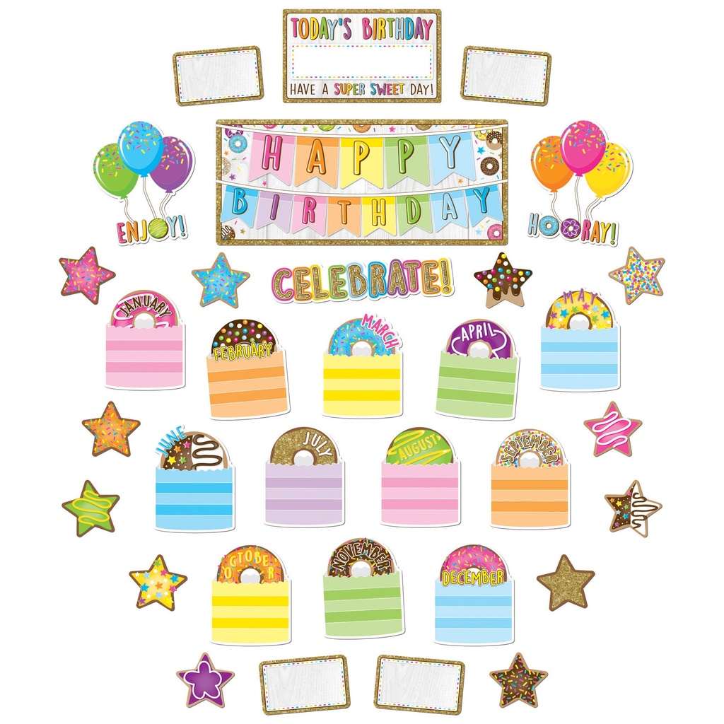 Birthday Donutfetti  Smart Poly® Mini Bulletin Board Set