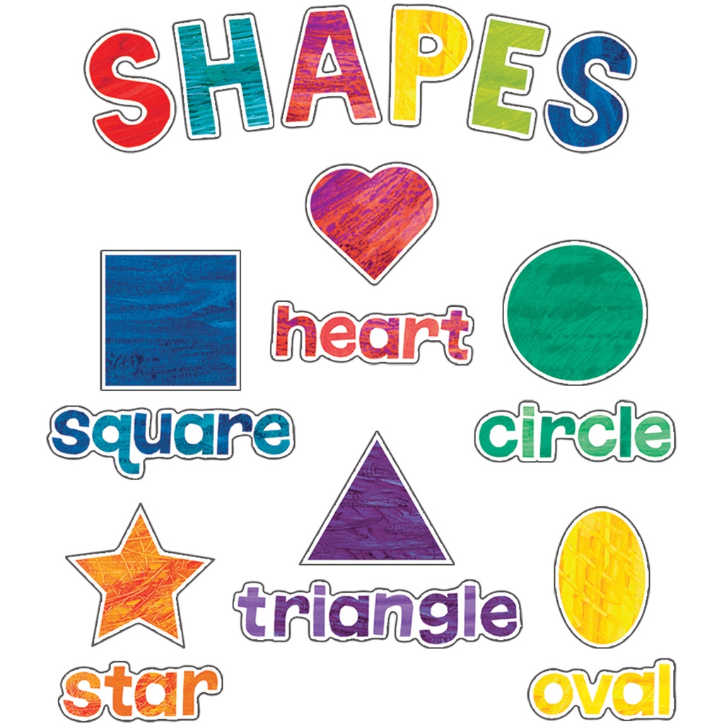 World of Eric Carle™ Shapes Mini Bulletin Board Set 32 Pieces